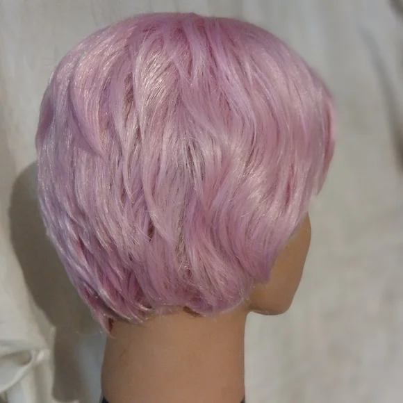 Pink Pixie Cut Wig Synthetic Hair